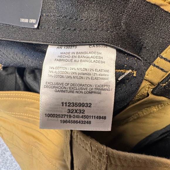 Wrangler ATG Mens Range Cargo Pants 32x32 Brown Stretch Hiking Utility 112359932 - Picture 12 of 15